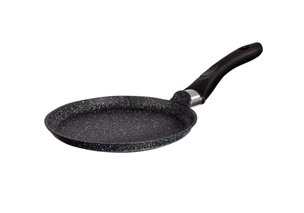 Сковорода блинная 220мм с ручкой, АП линия "Granit" (Black) Kukmara - Сковороды для блинов Сковорода блинная 220мм с ручкой, АП линия "Granit" (Black) Kukmara - Сковороды для блинов